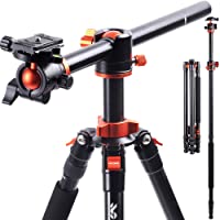 K&amp-F Concept SA254T1 Trípode Cámara Reflex 238cm con 250cm Monopie- 360° y 180° Columna Central Transversal- 360° Rótula…